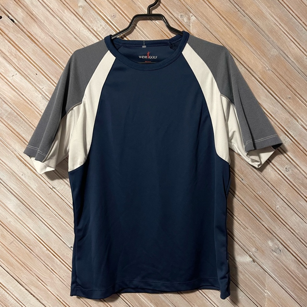 Blue and Gray Color Blocked Jersey